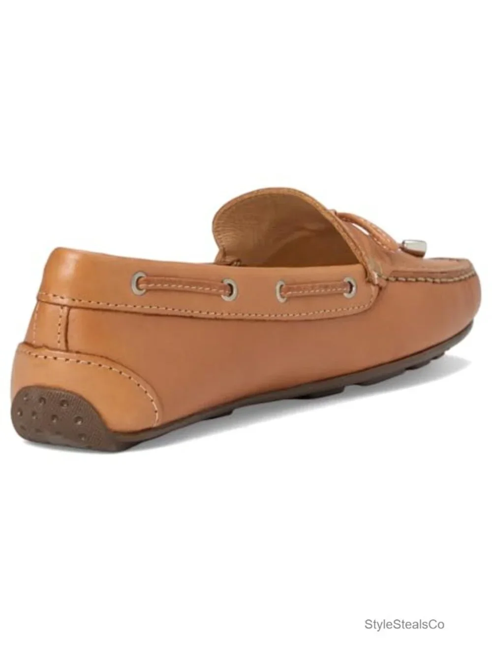 Leather Slip-On Loafers with Arch Support Memory Foam Insole